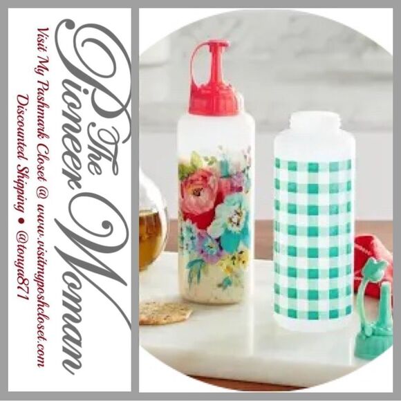 🦋 New Pioneer Woman Sweet Romance Squeeze Bottles - Picture 3 of 6